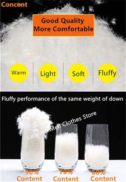 Calças Masculinas de Pena de Pato para Exterior, Acolchoadas, Inverno, 8GG, 7GG, 6GG, Jogger, Quente, Impermeável, Térmica, Tamanhos Grandes, Roupas Resistentes ao Frio