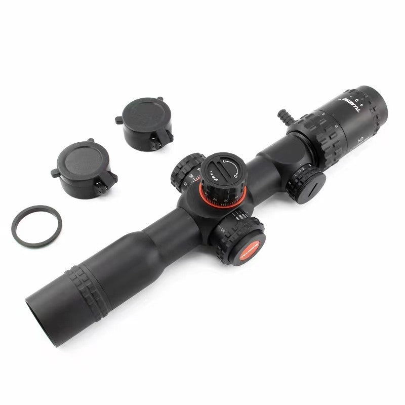 Spirit Fox HD2-10X28IRFFP Telescópio de caça frontal externo resistente a alto impacto IRFFP 10X28