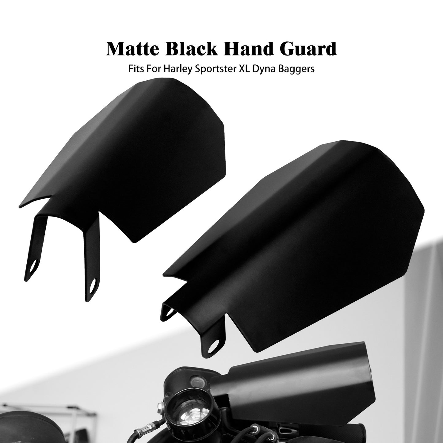 Protetor de Mão para Guidão de Motocicleta 2 peças, Defletor de Vento, Capa Protetora para Harley Dyna Sportster XL 1200 Softail Touring