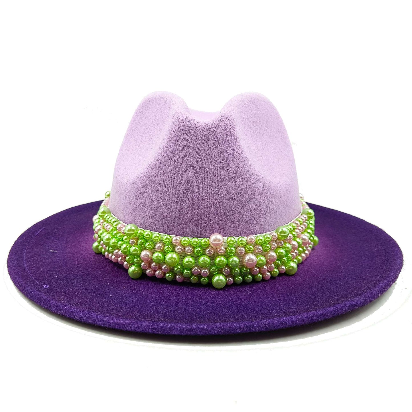 Men's fedora hat Men's and women's universal solid color fedora hat Women's 21 color wide brim jazz hat Autumn and winter Britis