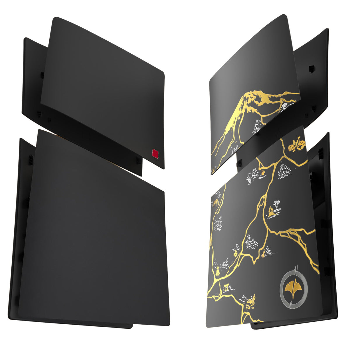Digital Pro Ghost Theme Cover Case ABS Faceplates Anti-Scratch Protective Panels Shell For PS5 Pro Digital Edition Accessories