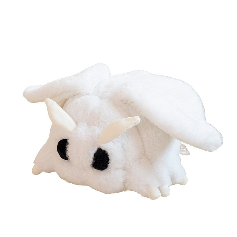 White Moth Plush Pillow Toy Soft Cartoon Moth Plushie Cute Night Butterfly Stuffed Animal Doll Xmas Birthday Gift
