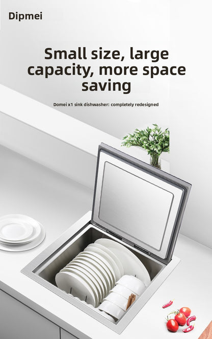 Daimei x1 Single Slot Dishwasher Independent Fully Automatic Sink Corner Small Recessed Pot Dishwasher
