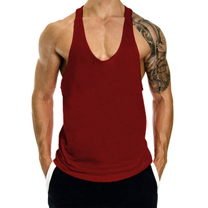 Men Cotton Tank Tops Quick Dry Gym Vest Male Bodybuilding Sleeveless Shirt Elastic Basketball Singlet Gym t-Shirt Man Clothing