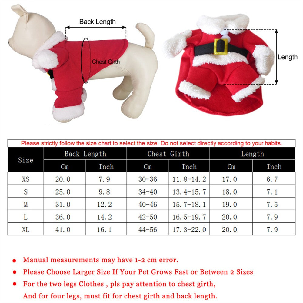 Roupa de Natal para Gatos Engraçada Fantasia de Cosplay para Gato e Cachorro de Estimação Roupa de Papai Noel de Ano Novo para Filhotes e Gatinhos Roupinhas de Inverno para Chihuahuas