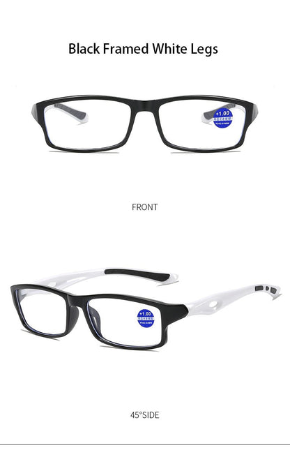 Fashion Reading Glasses Man Sport Non-Slip Anti Blue Light Women Style High Definition Computer Eyeglass+1.0+2.0+3.0+4.0