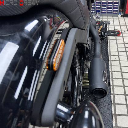 For Harley Softail Low Rider ST FXLRST 117 2025-26 Full Complete Exhaust System Swept-up Muffler Motorcycle Exhaust Pipes 2-In-1