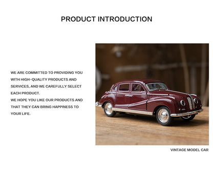 1:32 Alloy Diecast Mustang GT Classic Vintage Car Model Pull Back Car Miniature Vehicle Replica For Collection Gift for Kid
