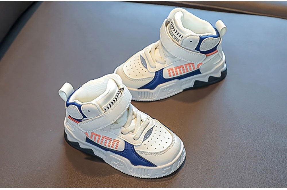 Fashion Sneakers For Kids Trend Fashion Basketball Shoes For Boy Soft-soled Anti-slippery Children's Sport Shoes Tennis Shoes