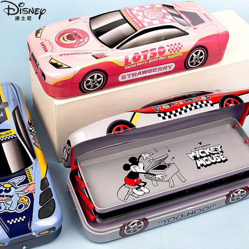 Estojo de Lápis Carros Disney Pixar Caixa de Papelaria Infantil Grande Capacidade Carro McQueen Tridimensional Estojo de Lápis Presente para Jardim de Infância