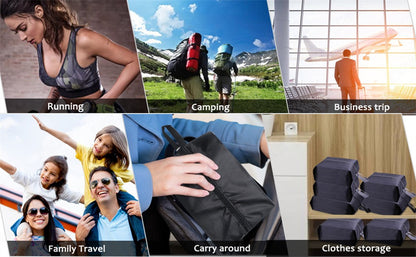 2 or 4 Pack Portable Nylon Waterproof Shoe Storage Bags with Zipper Closure for Men and Women Travel or Family Item Organize