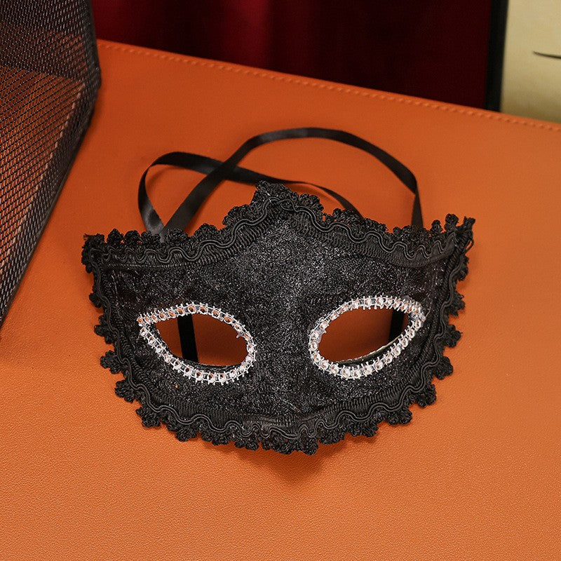 High-End Makeup Ball Mask, Half-Face Party Costume Accessory, Unisex Design for Birthdays & Festivals, Perfect for Men & Women
