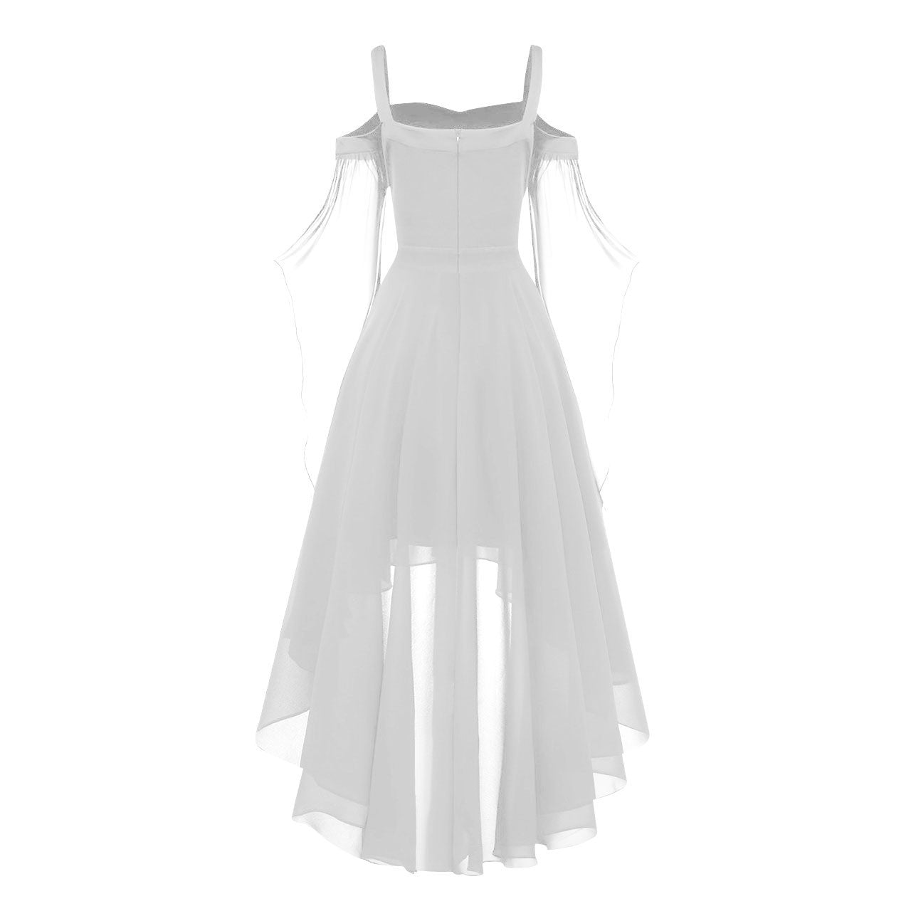 2024 New Women Fairy Skirt Plus Size Cold Shoulder Butterfly Sleeve Halloween Witch Gothic Dress Elegant Party Evening Dresses