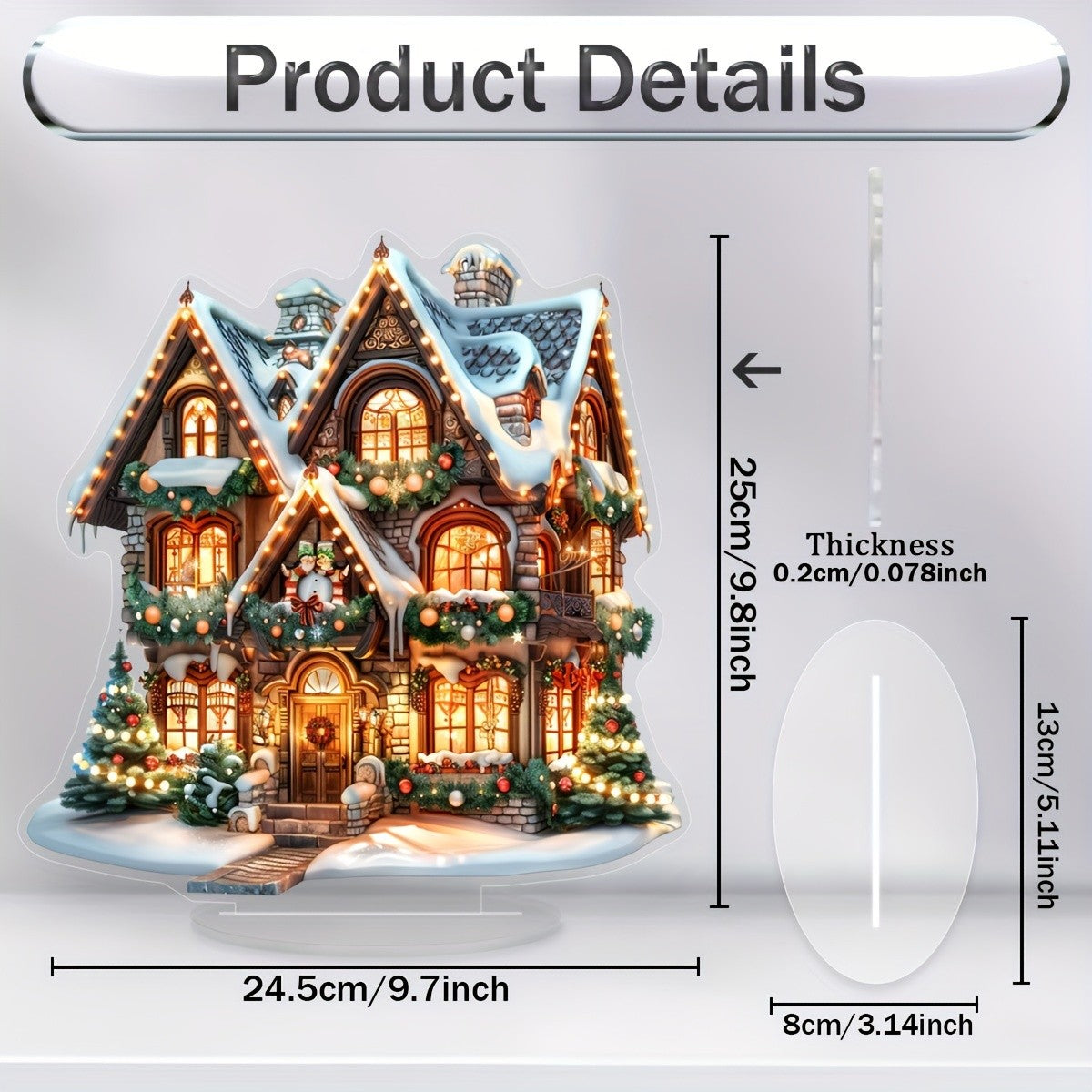1 PCS of festival decoration, Christmas style, multi-functional desktop decoration for home,office andbedroom, unique gift idea