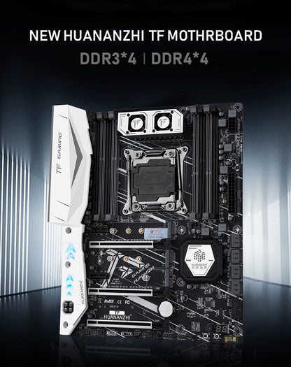 Placa-mãe HUANANZHI X99 TF LGA 2011-3 XEON X99 com suporte para Intel E5 2666 2678 2696 v3 v4 DDR3 DDR4 memória RECC NÃO-ECC NVME