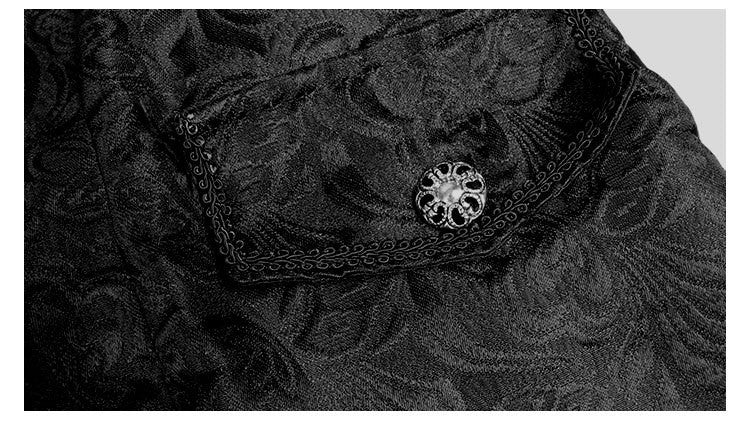Medieval Jacket Costume Boys Prince Jacquard Stand Collar Larp Vicking Victorian Renaissance Stage Performace Jacket Coat