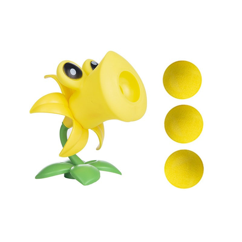 Plantas vs Zumbis Boneco Anime Obstáculo Zumbi Pirata Disparervilha Borracha Dura Borracha Macia Figura de Ação Modelo Jogo de Batalha Presente