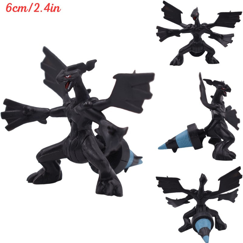 Pokemon Figure Toys Mega Charizard X Y Lugia Dialga Palkia Zekrom PVC Figurine Aggron Treecko Chespin Greninja Model Dolls Gifts