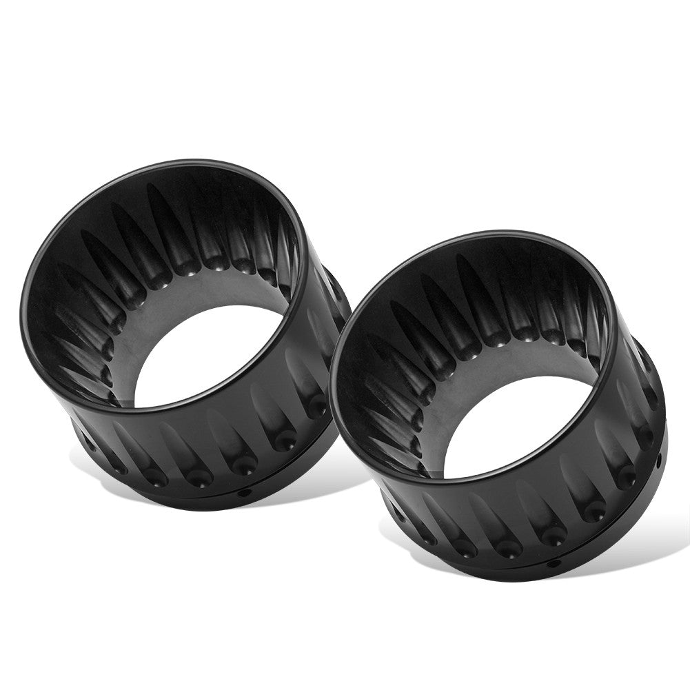 Motorcycle 4.4" Slip On Exhaust Mufflers Tips End Caps For Harley Touring CVO Street Road Electra Glide Road King FLHR 1995-2023