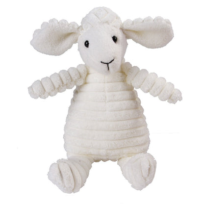 Brinquedo de Pelúcia para Cães Mordedor de Cordeiro, Macaco, Porco com Som, Treinamento de Ventilação, Suprimentos para Limpeza de Dentes de Cães, Brinquedos para Cães Grandes