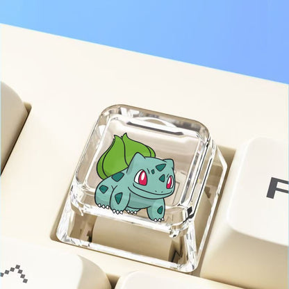 Pokemon Cross mechanical keyboard personalized anime keycap single Charmeleon Blastoise Eevee transparent cartoon keycap