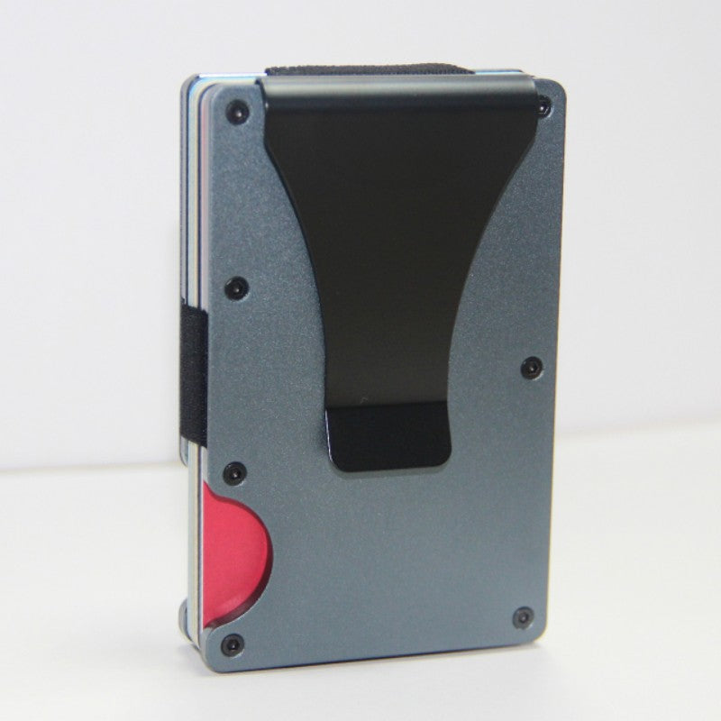 Minimalist Slim RFID Blocking Wallet For Men - Light Weight, Durable & Compact- Aluminum Wallet With Money Clip (Black?