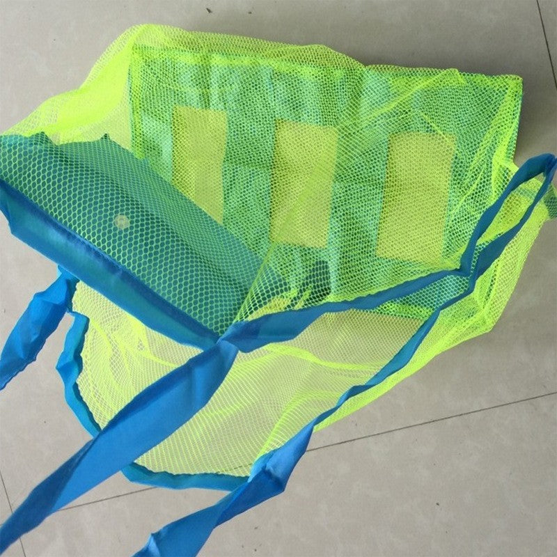 2PCS Beach Toys Mesh Bag Large Mesh Sand-Away Portable Tote With Convenient Hanging Hole Breathable Foldable Storage For Toys