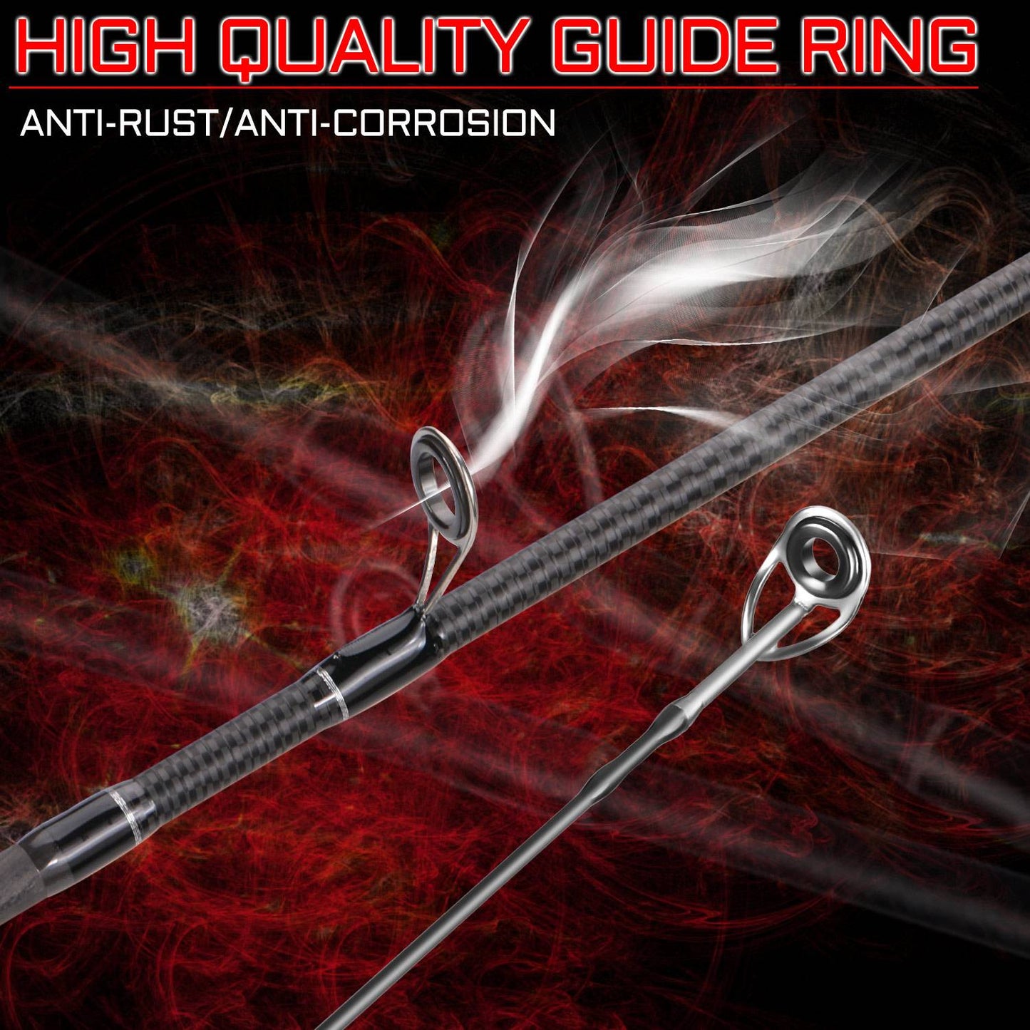 Sougayilang Fishing Rod 1.8/2..1m Spinning/Casting Rod Power M Carbon Rod Pole 5/6 Sections Travel Fishing Pole Fishing Tackle