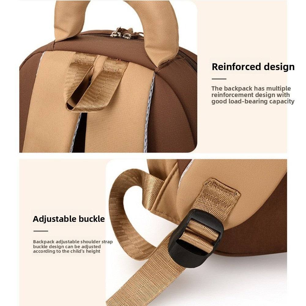 Mochila de Capivara Kawaii de Desenho Animado, Nylon Leve, Mochila Escolar de Capivara, Grande Capacidade, Multibolsos, Mochila para Jardim de Infância