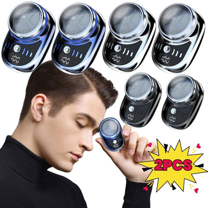 1/2PCS Mini Electric Travel Shaver For Men Pocket Size USB Charging Portable Painless Cordless Trimmer Knive Face Beard Razor  ?