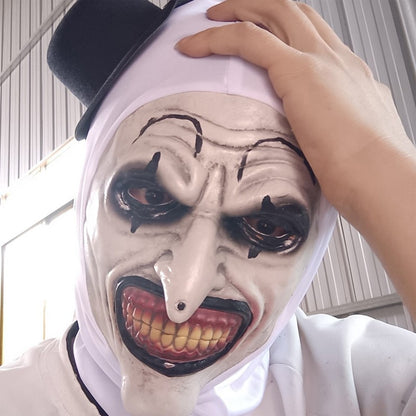 Cosplay Ghost Broken Soul Bloody Clown Scary Terrifier 3 Halloween Mask Funny Tooth Nose Full Face Head Cover Party Costume Prop