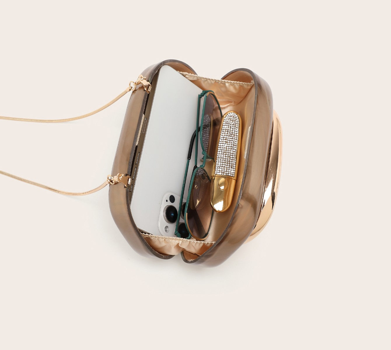 2025 Fashion Women Luxury Evening Banquet Clutch Bag Bride Metal Shoulder Wedding Purse Party Crossbody Day Closure Box Handbag