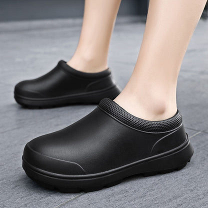 2025 New Style Men Women EVA Chef Shoes Non-slip Waterproof Oil-proof Shoes Comfortable Workers Slippers  Outdoor Fishing Shoes