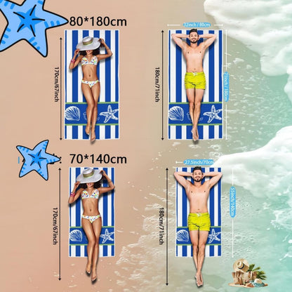 Custom Photo Beach Towel Soft Microfiber Lightweight Polyester Towel Anti-Sand For Family Friends Party Quick-Drying Bath Towel