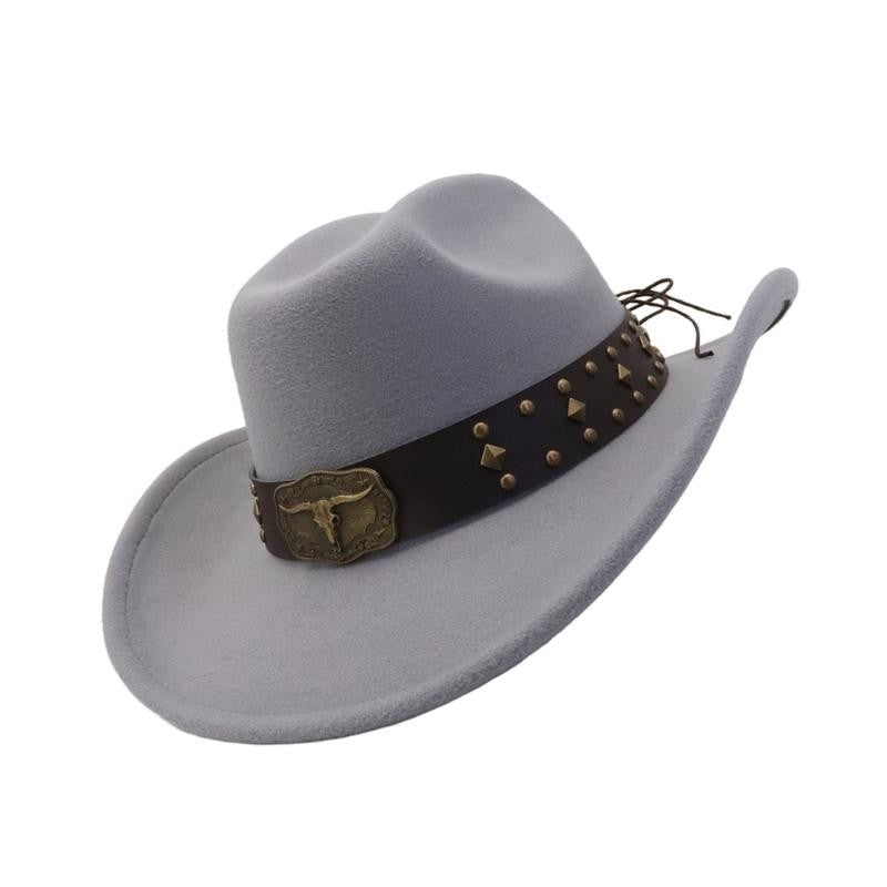 31BB Vintage Wide Brims Sun Hat Western Styles Lightweight Polyester Summer Outdoor Gears For Men Women Unisex