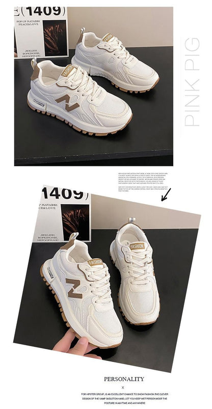 Sports Shoes for Women 2025 Spring New Super Hot Versatile Anti slip Casual Women's Shoes Soft Sole Running Little White Shoes