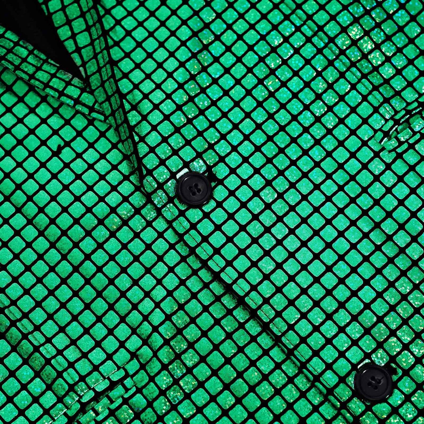 Men's New Cool Performance Set, Sequin Gold Stamping Business Casual Two-piece, One-row Two-button Slim-fit Blazer + Trousers