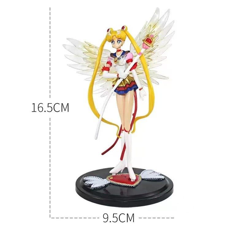 Japão Anime 16,5cm Sailor Moon Vestido Rainha Action Figure PVC Vestido de Noiva Modelo de Coleção Brinquedos para Decoração Boneca de Desenho Animado Presente