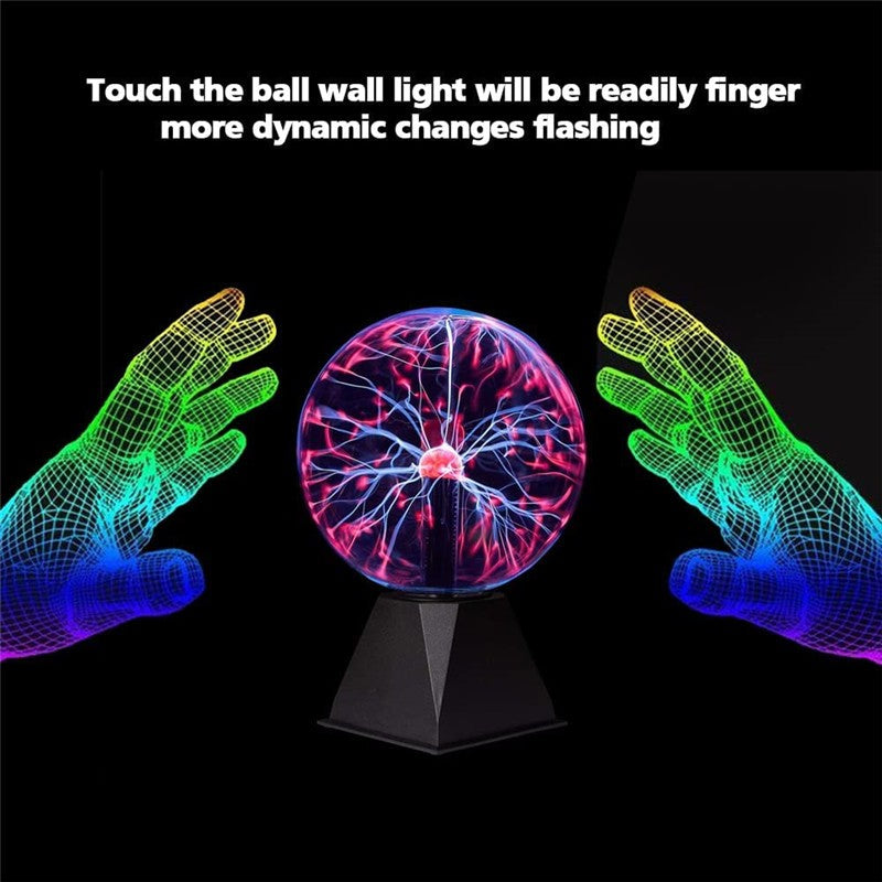 3/4/5/6/8 inch Novelty Magic Plasma Touch Sensitive Lamp Child Holiday Gift Indoor Desktop Decoration Glass Ball Night Lights