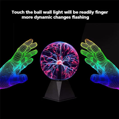 3/4/5/6/8 inch Novelty Magic Plasma Touch Sensitive Lamp Child Holiday Gift Indoor Desktop Decoration Glass Ball Night Lights