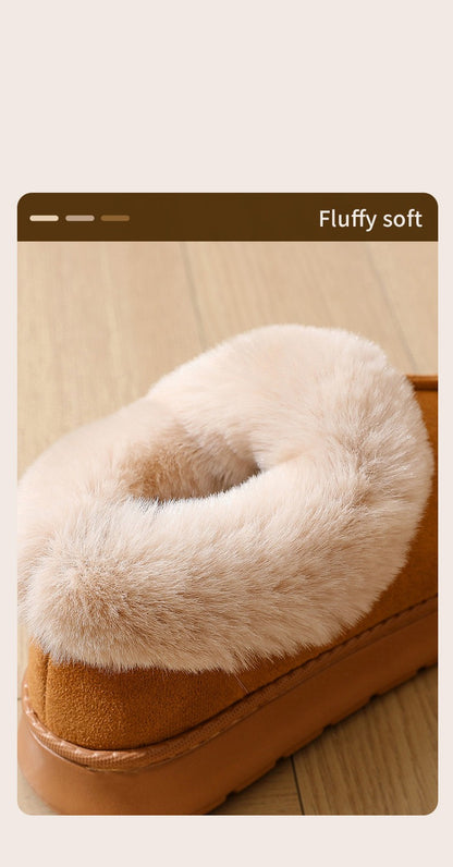 Comwarm Women's Snow Boots For Outdoor Classic Non-Slips Winter Warm Snow Boots Fashion Cozy Plush Women Boots Fuzzy Home Boots