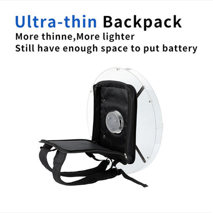 52CM LED 3D Holographic Fan Projector Portable Backpack with WiFi 576pcs Projector for Christmas Event Parties Advertising