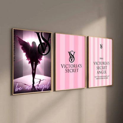 1pc V-V-Victorias-Fashion-S-Secret Poster Print For Bedroom Living Room Home Decor Painting Wall Art HD Picture Mural