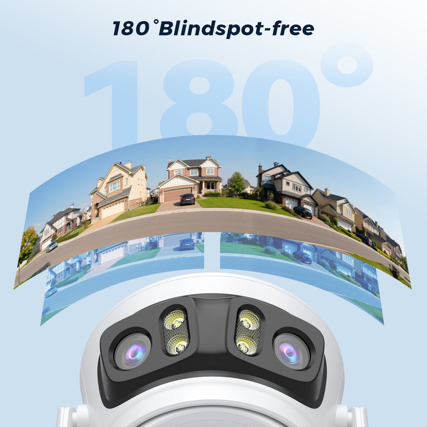 15MP 8K HD Wifi Surveillance Camera Outdoor Three Lens Three Screens Security IP Camera Human Detection 5G Wifi Camera O-KAM PRO