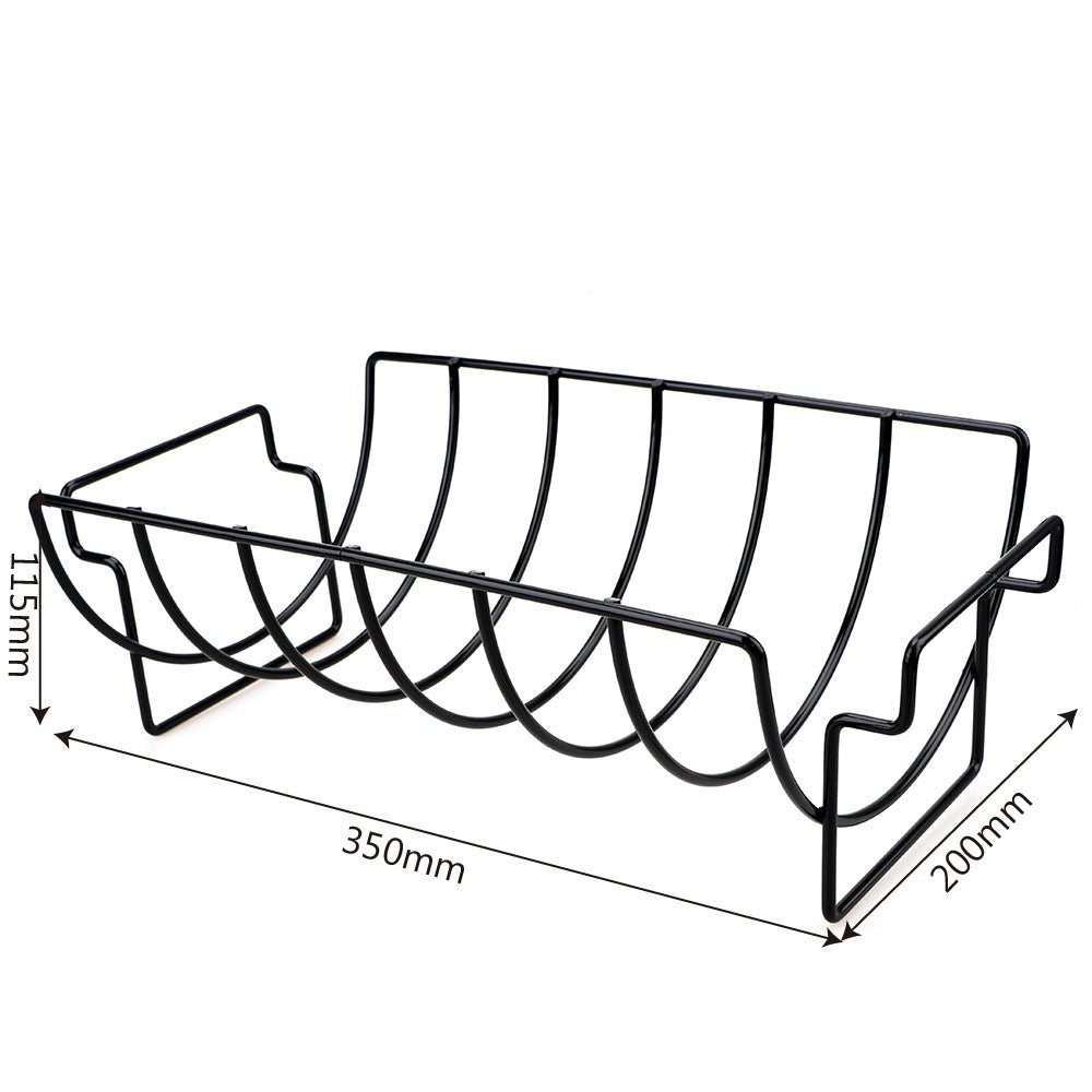 For Household Outdoor Camping Steak Rack Holders Stand Barbecue Grill Rack Roasting Rib Rotisserie Non-stick