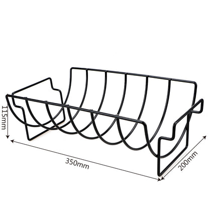 For Household Outdoor Camping Steak Rack Holders Stand Barbecue Grill Rack Roasting Rib Rotisserie Non-stick