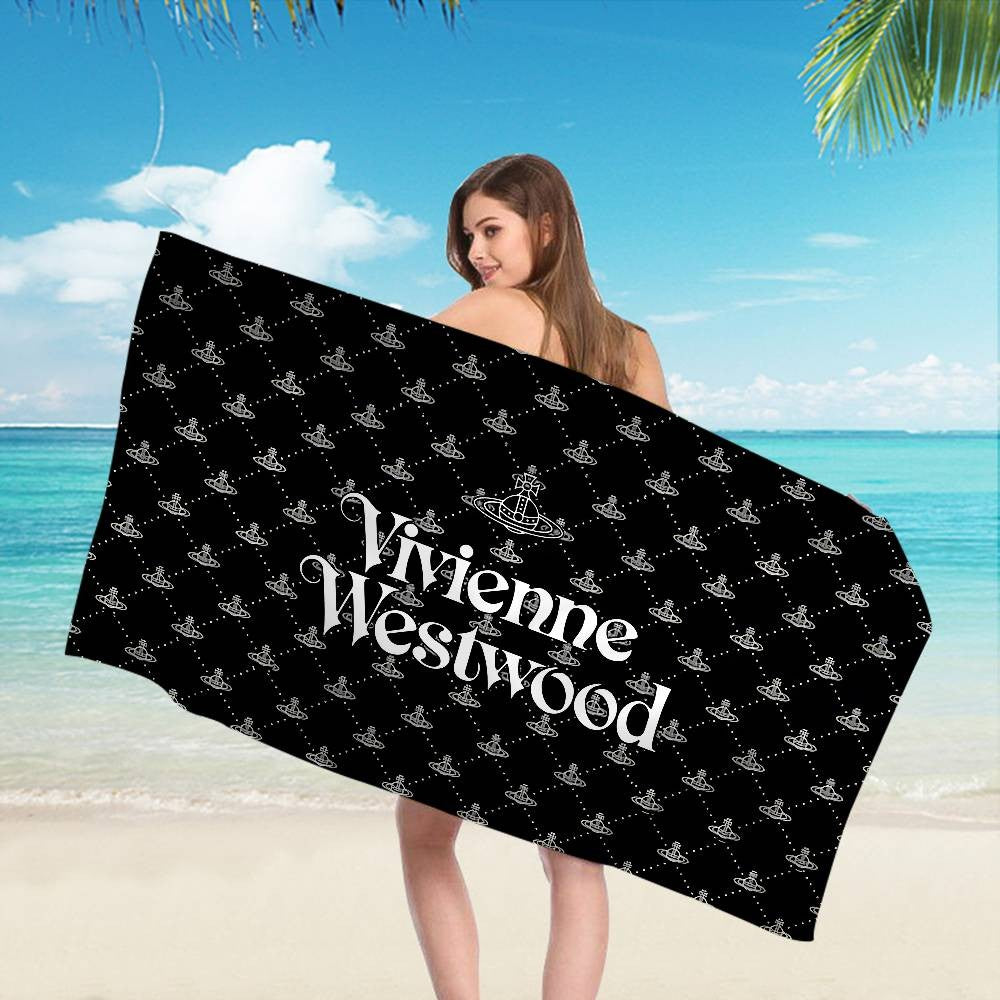 V-VivienneS-S Westwood Fashion Microfiber Beach Towel Absorbent Quick dry Soft Yoga Swimming Resort Mountain Climbing Towel