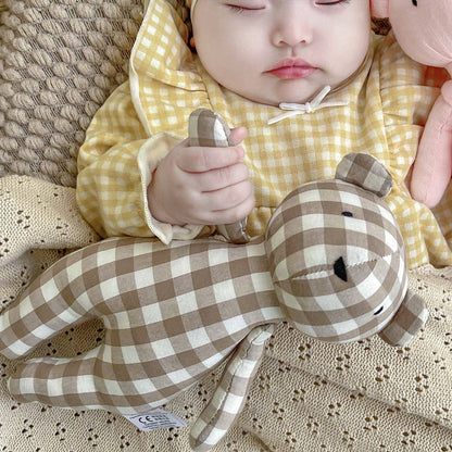 2024 New Little Bear Cloth Art Doll Cute and Creative Cloth Doll Doll Doll Adorable Baby Comfort Toy