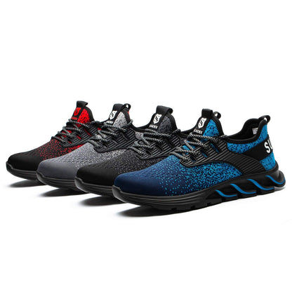 SUADEX Men Women Safety Shoes Steel Toe Boots Anti-Smashing Work Shoes Lightweight Breathable Composite Toe Men EUR Size 37-48