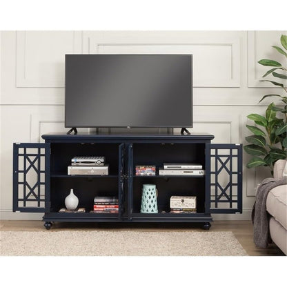 "Elegant TV Stand - 63" W x 35" H Slim Media Console, Modern Design for Living Room & Bedroom";;VERDADEIRO;;"Antique Black